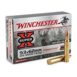 1XWINCHESTER 9.3X62 SUPER X POWER POINT 286 GRAINS 