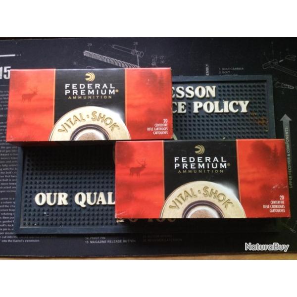 DESTOCKAGE ! Lot de 2 boites de federal calibre 300 holland & holland magnum