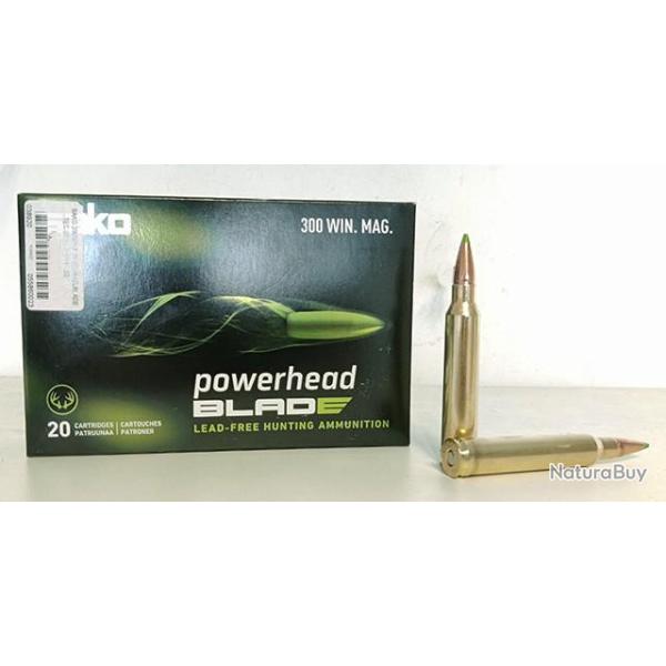 Munitions SAKO calibre 300 Win Powerhead Blade 175gr - 11.3g x20
