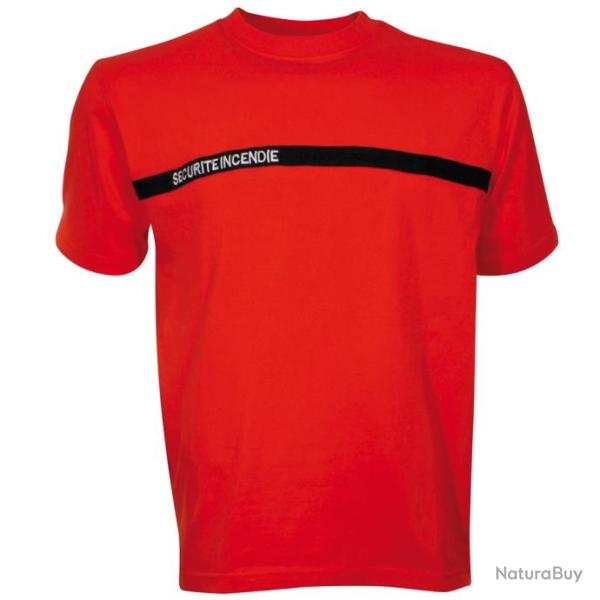 Tee shirt Scurit Incendie ROUG