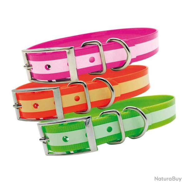 COLLIER CHIEN PHOSPHORESCENT 45 CM VERT TU