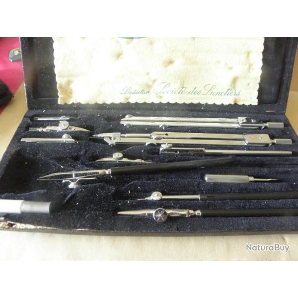 grand antique compas  chrom� une manque stlo en plus societe des lunettes MG 960