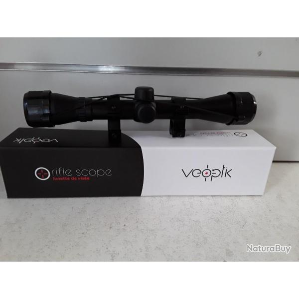 9726 LUNETTE DE VISEE VEOPTIK 4X32 + COLLIERS NEUF