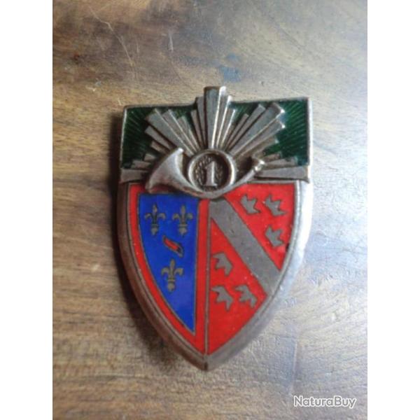 insigne 1er regiment de chasseur a cheval  arme blind� cavalerie / drago paris