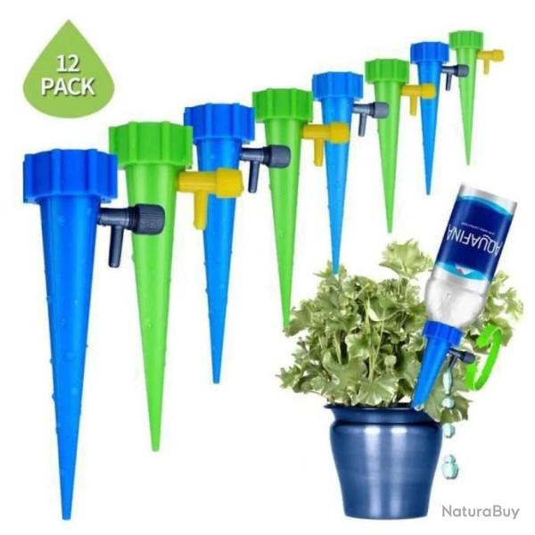 12 pcs Irrigation Goutte � Goutte Kit R�glable Irrigation de Plante Automatique