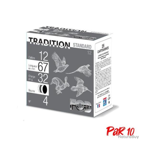 Cartouches FOB Standard Cal.12 67 32 g Par 10