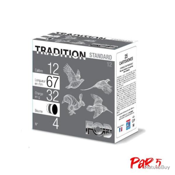Cartouches FOB Standard Cal.12 67 32 g Par
