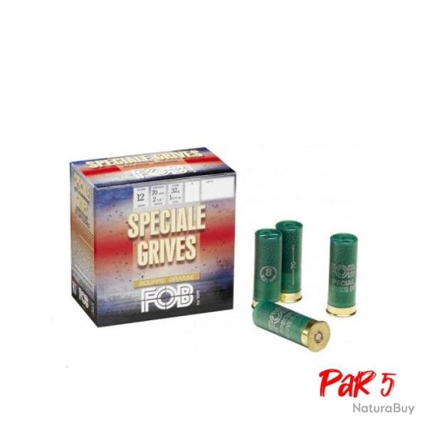 Cartouches FOB Sp�cial Grive BG - Cal.12/70 - 32 g / 10 / Par 5