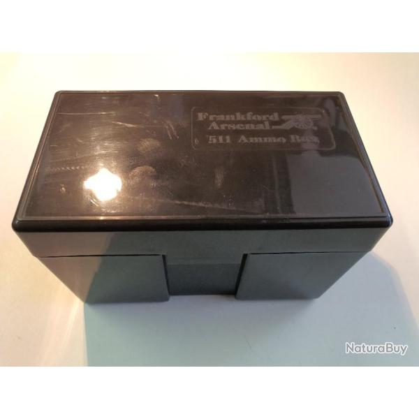 BOITE FRANKFORD ARSENAL 511 AMMO BOX NEUVE POUR 50 MUNITIONS POUR CALIBRES DIVERS