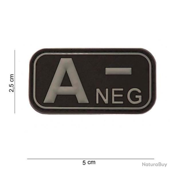 Patch 3D PVC A - noir avec velcro | 101 Inc (11175 | 8719298152743)