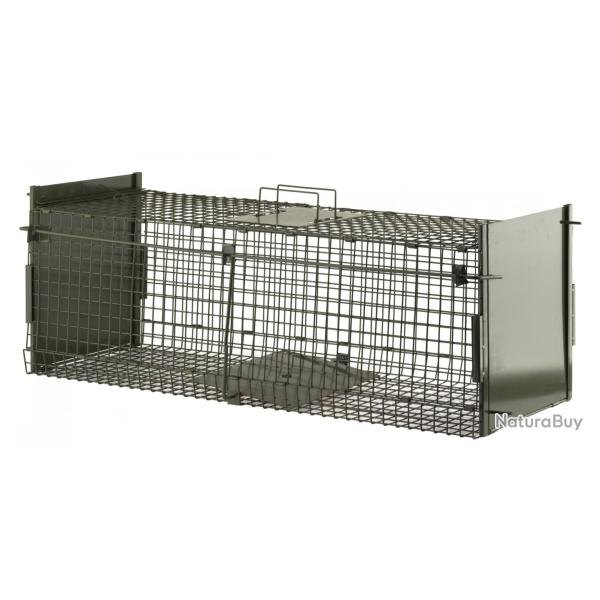 Bo�te � fauves pliante 2 entr�es - Cage 100 cm - A53500