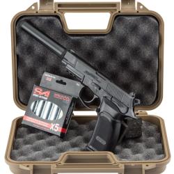 Pack Bersa Thunder 9 CO2 + mallette + 5 cartouches de CO2 + silencieux - PCK120595