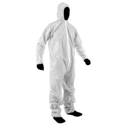 Combinaison jetable adulte bleu - Blanche - BP812