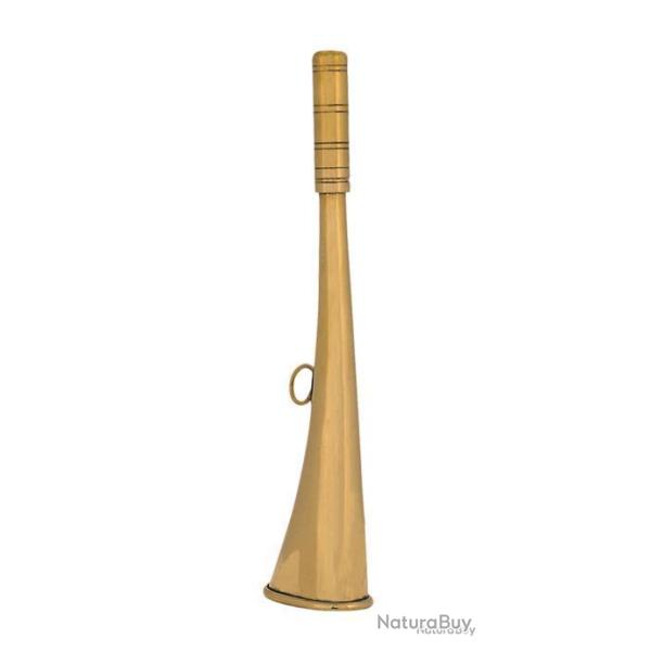 Corne plate Compi�gne 12 cm laiton poli - Corne - COR2212