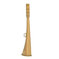 Corne plate Compi&egrave;gne 16 cm laiton poli - Corne - COR2216