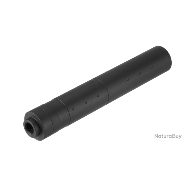 Silencieux aluminium 195mm Dot Mock noir - A68687