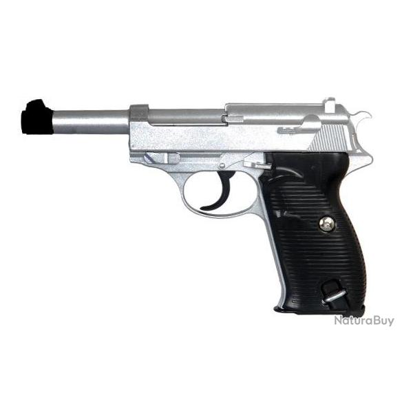 R�plique pistolet � ressort Galaxy G21 P38 full metal 0,5J - PR9009