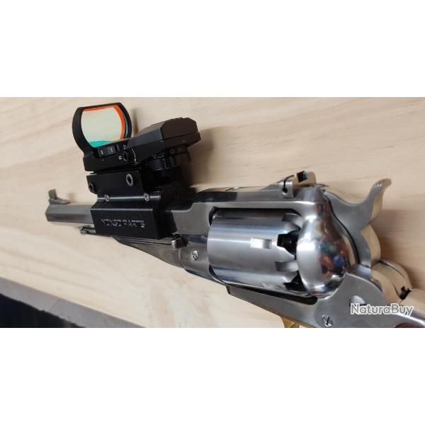 dovetail 11mm fixation support pour uberti pietta remington 1858 1851 1860 point rouge visee