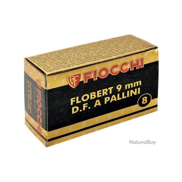 CARTOUCHES FIOCCHI DOUBLE CHARGE 9MM FLOBERT 7.5G PLOMB 8