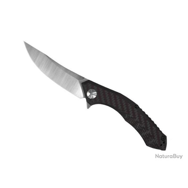BEL658 COUTEAU ZERO TOLERANCE KNIVES "0462" MANCHE FIBRE DE CARBONNE ROUGE/NOIR + TITANIUM NEUF