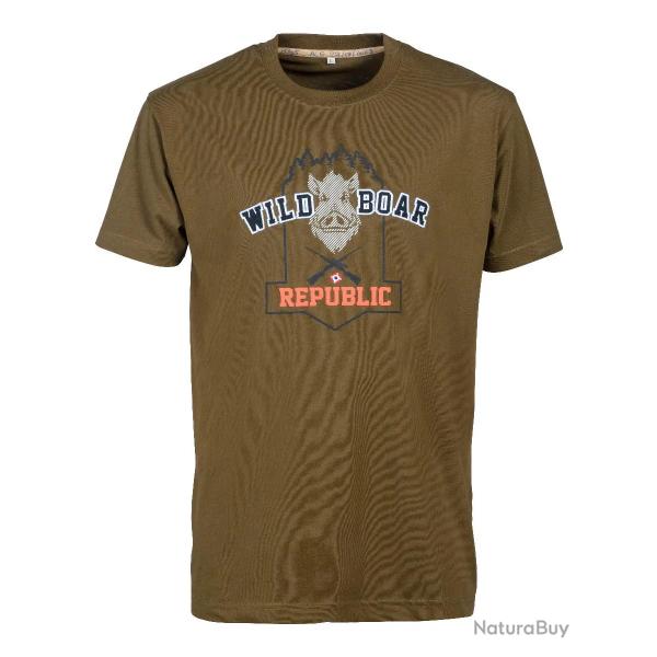 Tee Shirt Percussion Wild Board Republic II Kaki