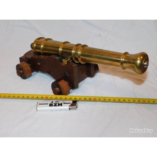 TRES BEAU MODELE CANON ARTILLERIE de MARINE 18� SIECLE  / en BRONZE  /  3 KILOS  !!!!!  #.2