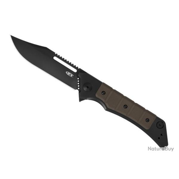 BEL669 COUTEAU ZERO TOLERANCE KNIVES "0223" LAME ACIER NOIR MANCHE 13CM TITANE + TITANE BRONZE NEUF