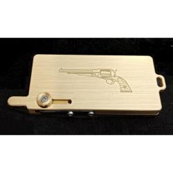 Distributeur d'amorces &agrave; poudre noire pour ~120 amorces 4-4.7mm - Gravure Remington