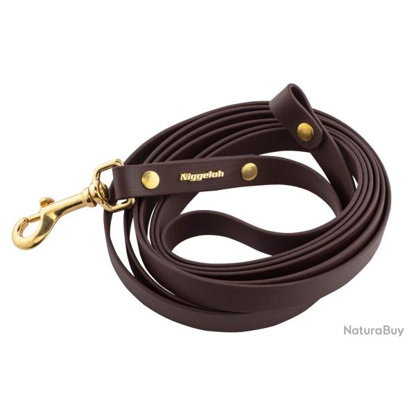 201700012 Nig Laisse Longue Biothane Noble - 201700012 Nig Laisse Cuire Noble - N2306