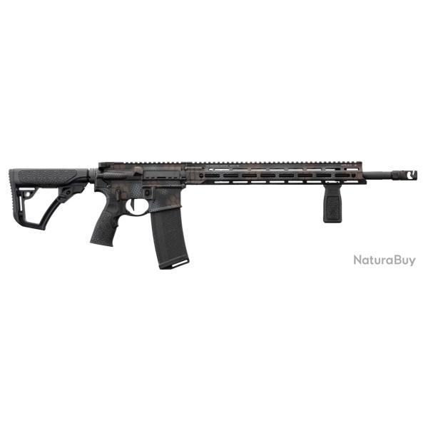 Carabine Type Ar15 Ddm4 V7 Pro Noir Canon 18 '' Cal.5.56 - Peau De Serpent - DDV7181R