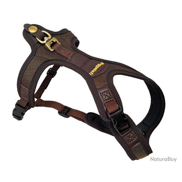 Niggeloh - Harnais Light S Marron - Cou 35 Cm / Ventre 39-63 Cm - N2251