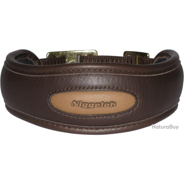 Niggeloh Collier Premium Cuir Gras - M 48-60 Cm - N2002
