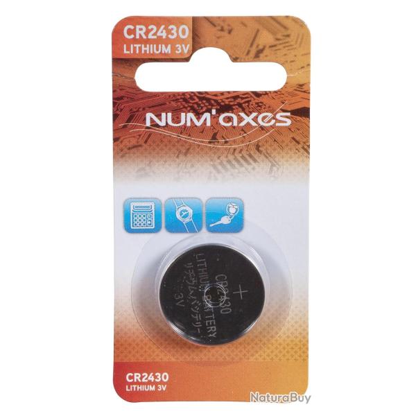 Num'axes - Blister 1 Pile Cr2430 Lithium 3 V (Equivalence : Dl2430) - NUM820