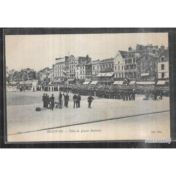 beauvais ftes de jeanne hachette (les canons et les notables) cpa