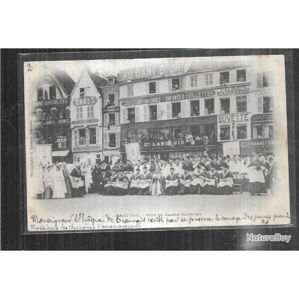 beauvais f�tes de jeanne hachette  "le clerg�" , cpa pr�curseur 1902