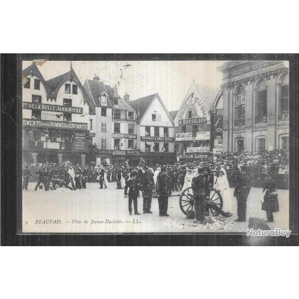 beauvais f�tes de jeanne hachette  "le canon" , cpa commerces