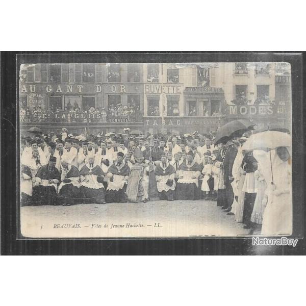 beauvais f�tes de jeanne hachette "le clerg�" cpa 1905