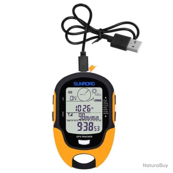 Altim�tre num�rique portable, barom�tre, boussole, localisateur pour camping en plein air, randonn�e