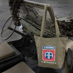 Sac fourre-tout en toile 82e Division A&eacute;roport&eacute;e