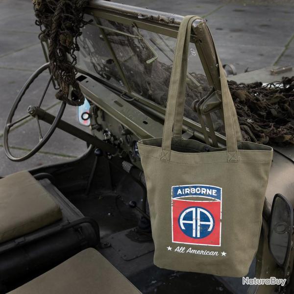 Sac fourre-tout en toile 82e Division A�roport�e