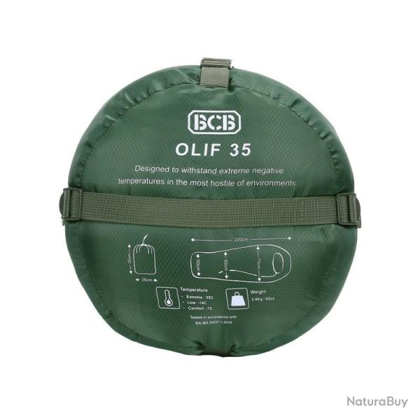Sac de couchage grand froid "Olif 35" rsistance -14C  -7C