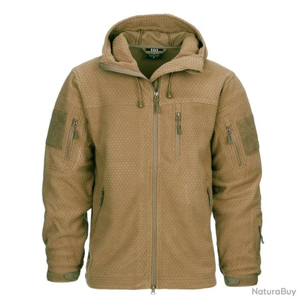 Veste polaire Hexagone Couleur Coyote