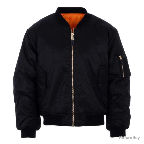 Blouson Bombers Aviateur MA1 Couleur Noir