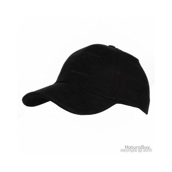 Casquette Baseball velcro personnalisable (Couleur Noir)