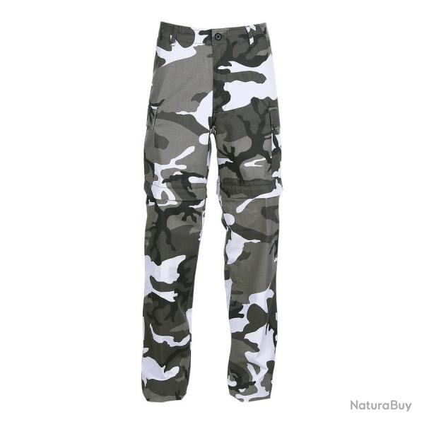 Pantalon de travail 2 en 1 convertible en short Couleur Camouflage Urban