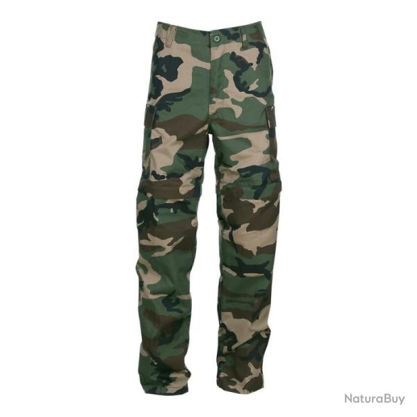 Pantalon de travail 2 en 1 convertible en short Couleur Camouflage Woodland