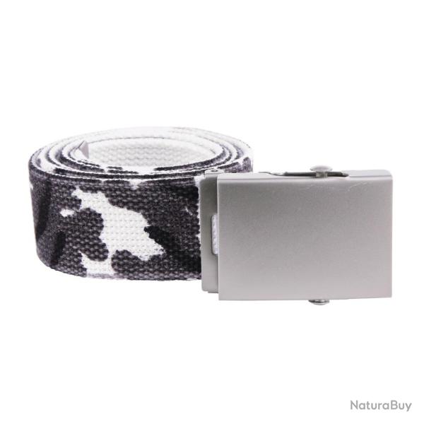 Ceinture toile 40mm avec boucle chrom�e (Couleur Camouflage Urban)