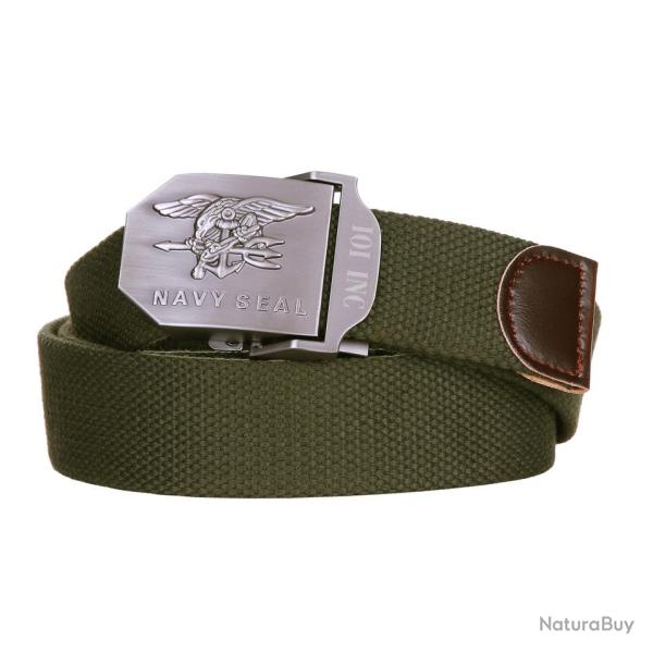 Ceinture toile 35mm Navy Seal Couleur Kaki