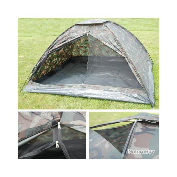 Tente 4 places monod�me camouflage Woodland