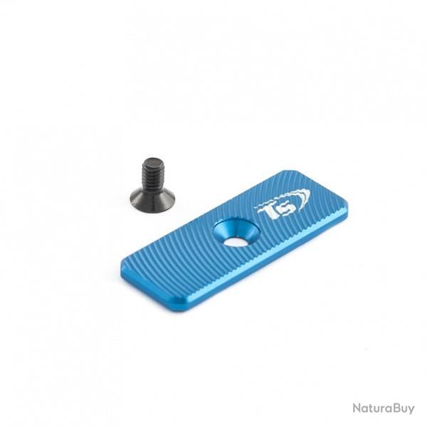 Bouton de d�verrouillage surdimensionn� trou central 42mmx16mm - TONI SYSTEM - Bleue